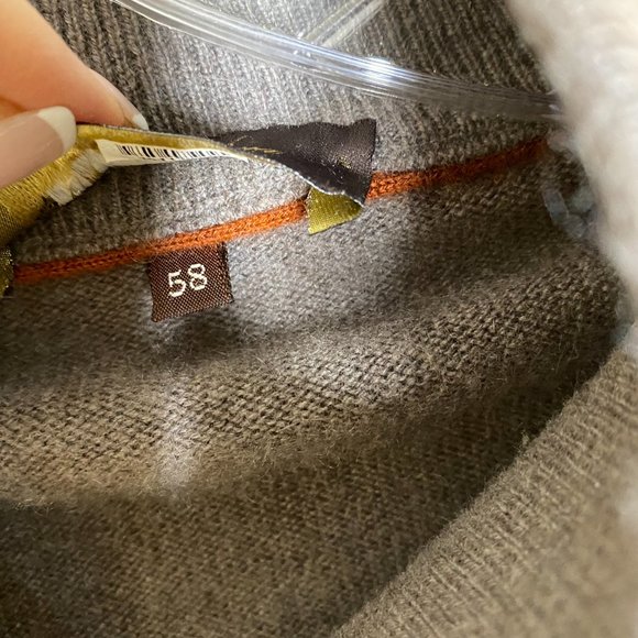 loro piana baby cashmere 1/4 zip pullover sweater - Picture 3 of 4